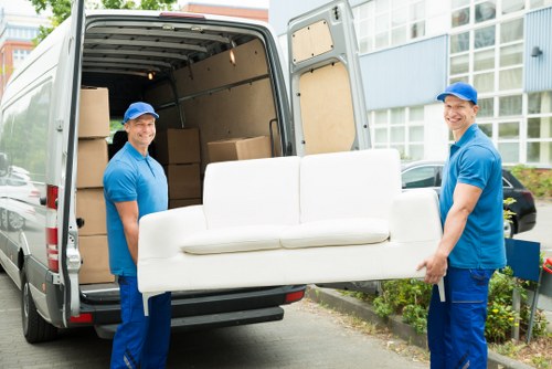 Small removals vehicle ready for a local move in Elephant and Castle