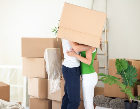 Packed student belongings ready for secure storage in Elephant and Castle
